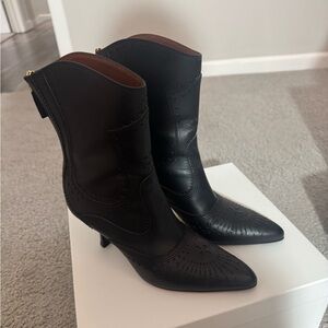 Zimmermann black leather boot